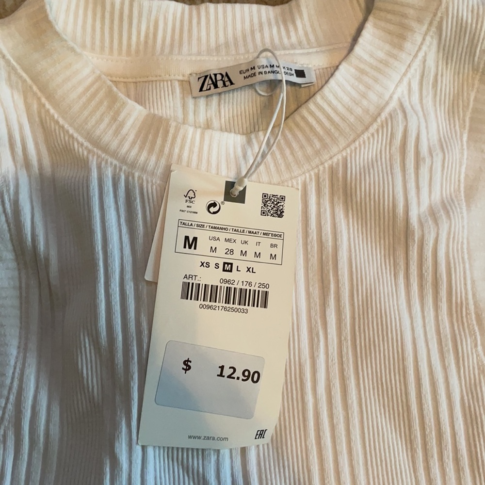 Zara white tank top - Picture 2 of 2